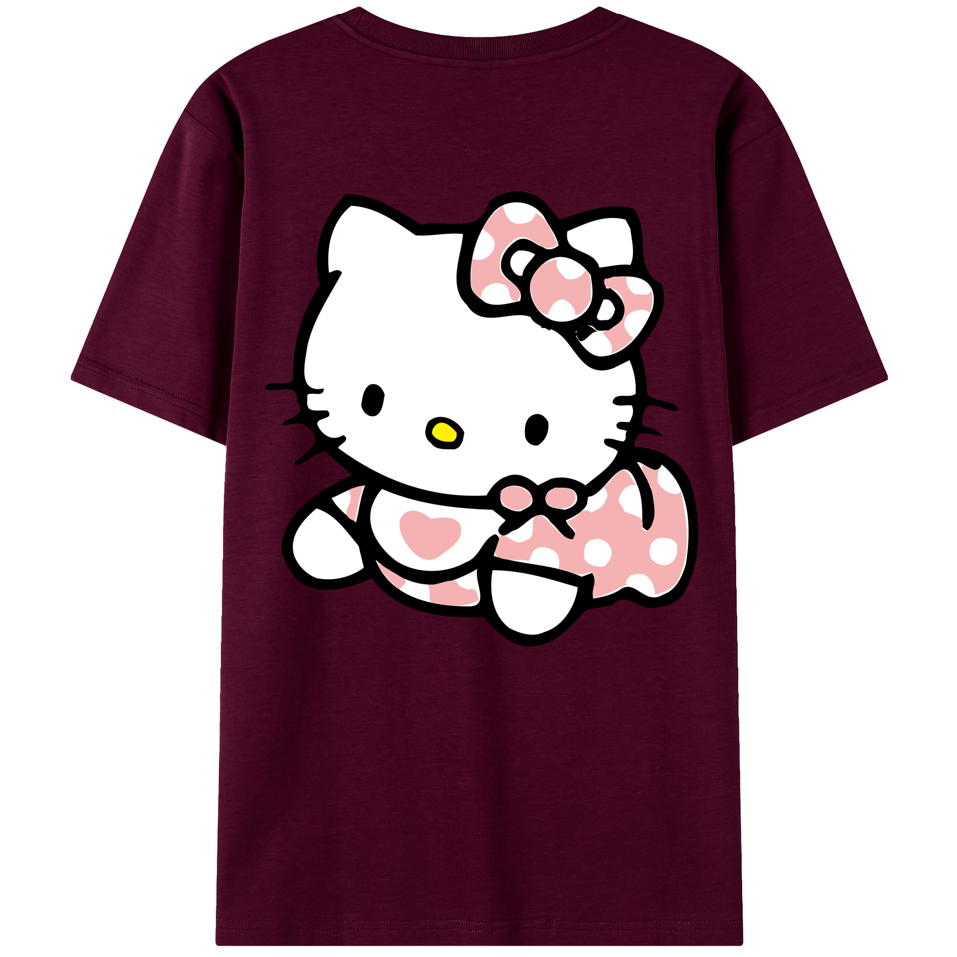 （画像用） Hello Kitty ハローキティ レディース半袖Tシャツ(バックプリント)